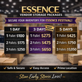 ESSENCE Vendor Storage